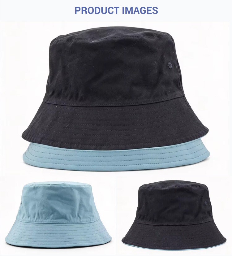 Bucket Hats Reversible Two-Tone Outdoor Travel Beach Bucket Cap Double Sided Wearable Fisherman Hat