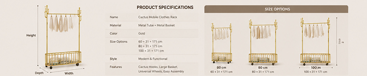 Cactus Series Clothes Rack Cactus Clothes Rack