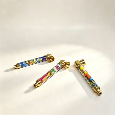 Novelty Storage Tubes Anime‑Printed Metal Portable Storage Tube