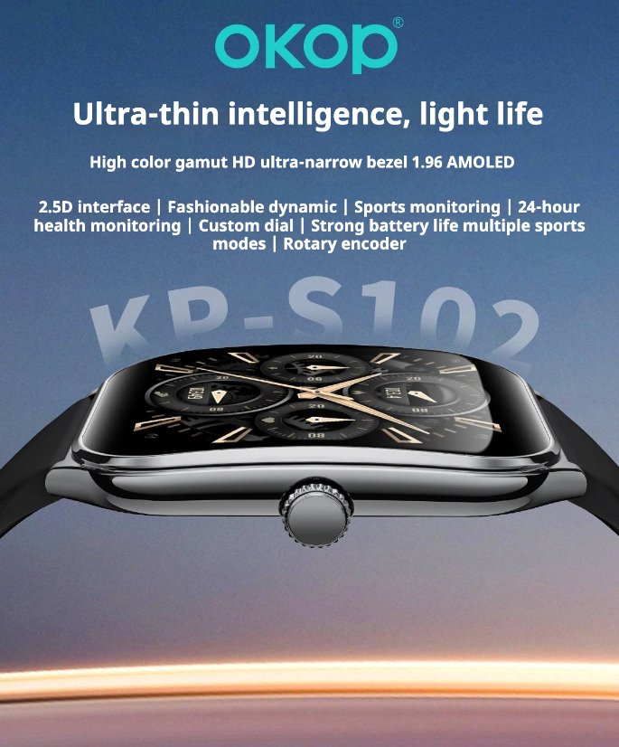 Smartwatch KP-S102 Smart Sports Bluetooth Watch