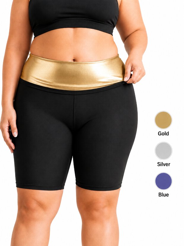 legging-shorts-capri-pant Sauna Short Pants for Women Workout Compression Sweat Shorts Tummy Control Shapewear High Waist