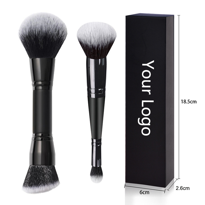 2-in-1 Make up brush Dual-Ended Cream + Powder Brush