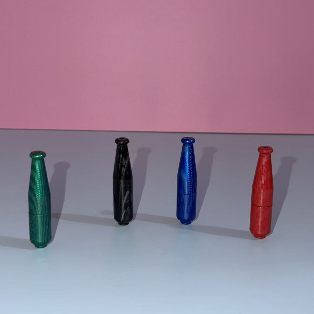 Novelty Storage Tubes Hydro‑Transfer Wood‑Grain Aluminum Baseball‑Bat Storage Tube