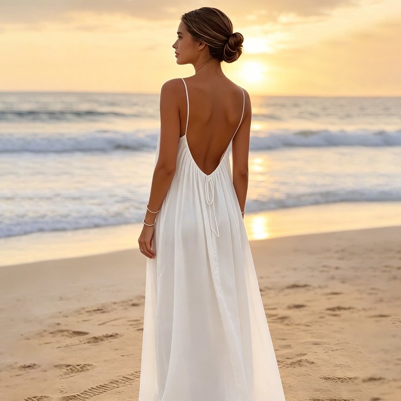 Dresses 6934 Relaxed Camisole Beach Maxi Dress