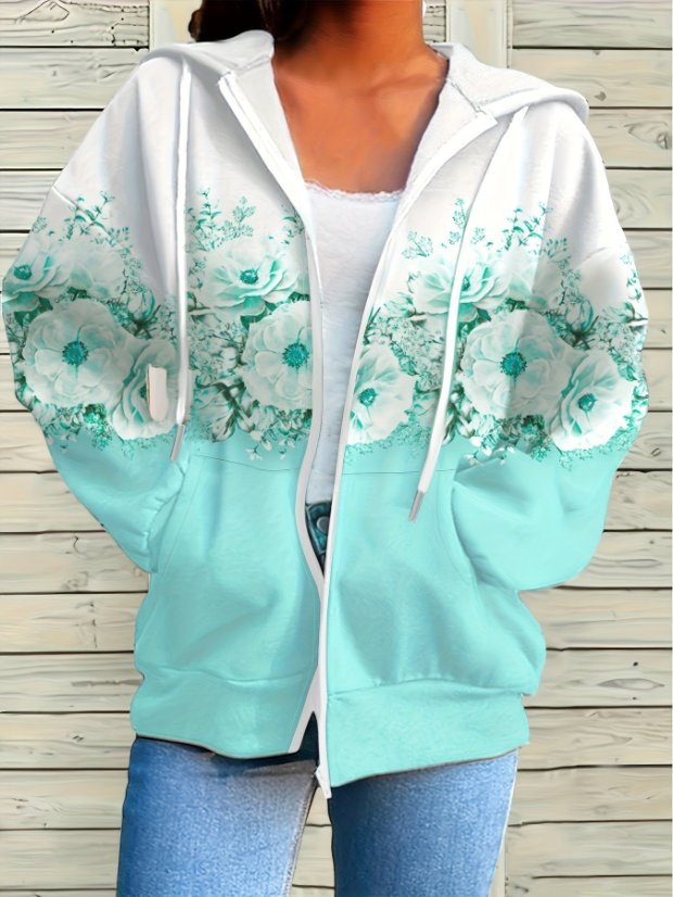 Women’s Clothing Zip Hoodie for Women (Customizable)