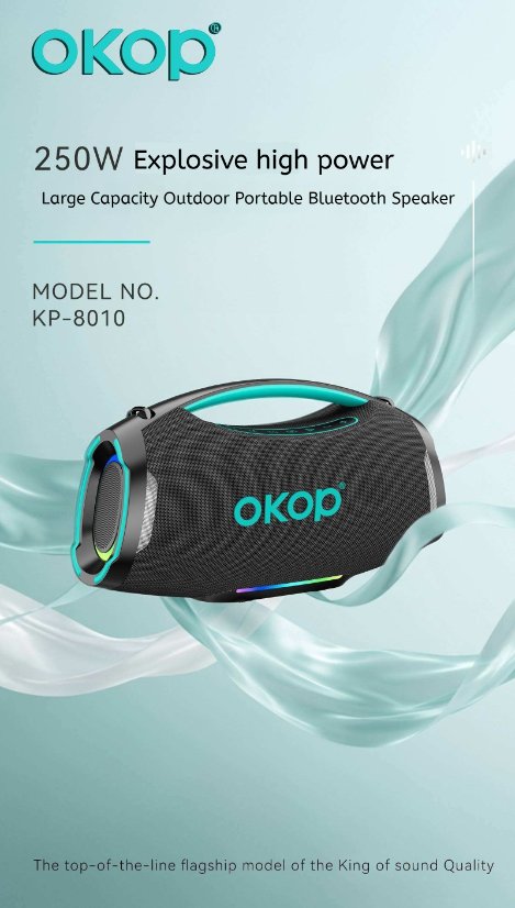 Portable Outdoor Bluetooth Speaker KP-8010 Wireless Bluetooth Speaker