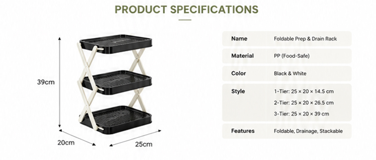 Food Prep Rack Folding Food Prep Rack