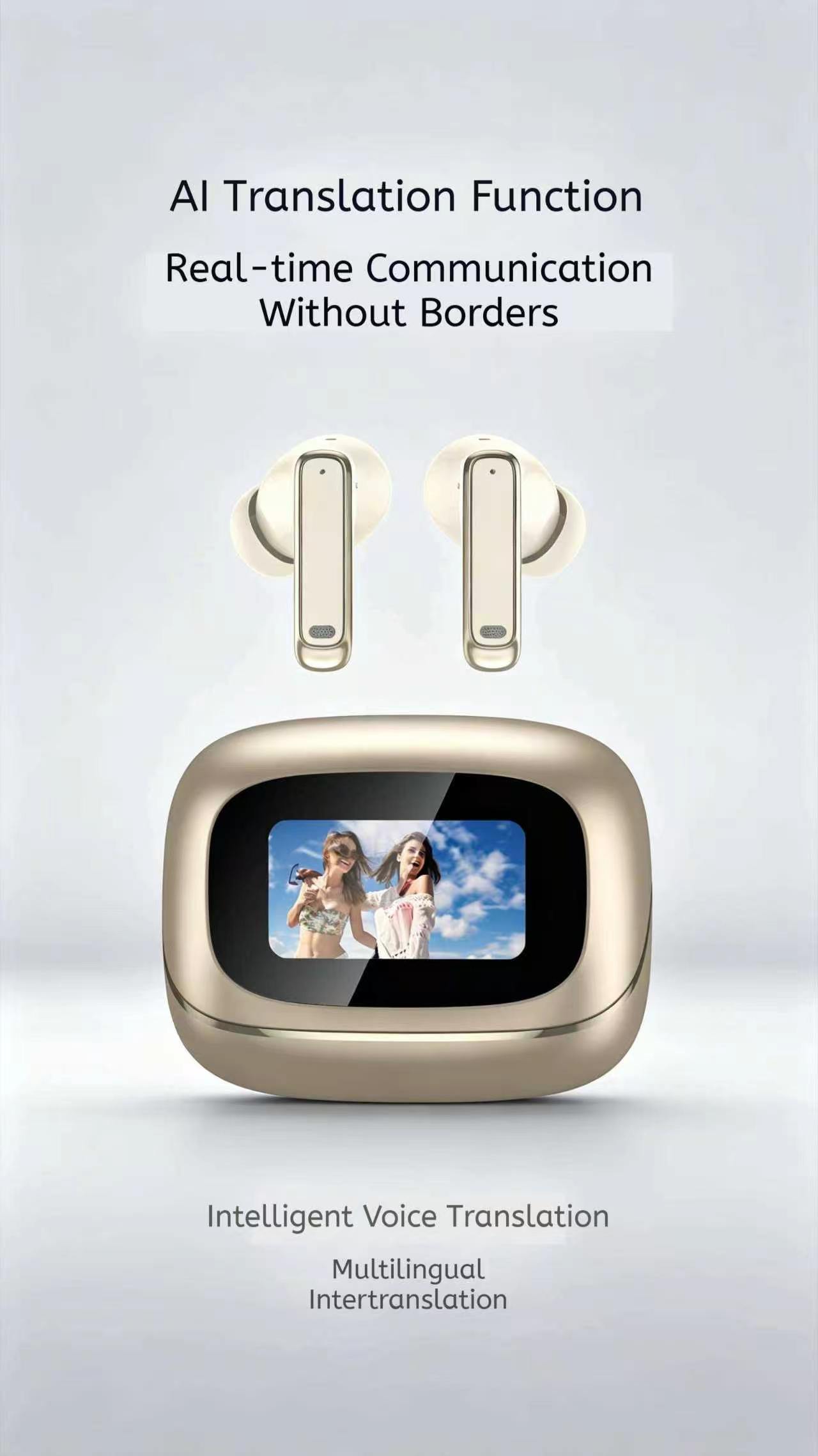 TWS Earbuds KP-719 Wireless Bluetooth AI-Translation Earbuds