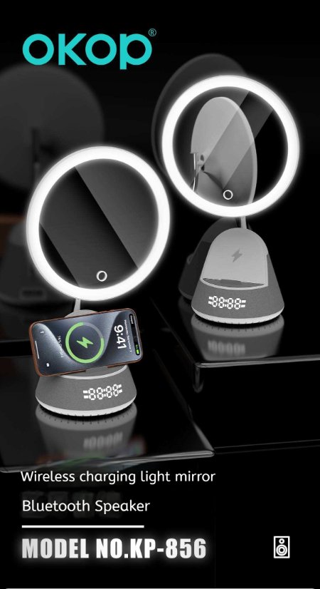 Portable Outdoor Bluetooth Speaker KP-856 Wireless Charging Bluetooth Speaker