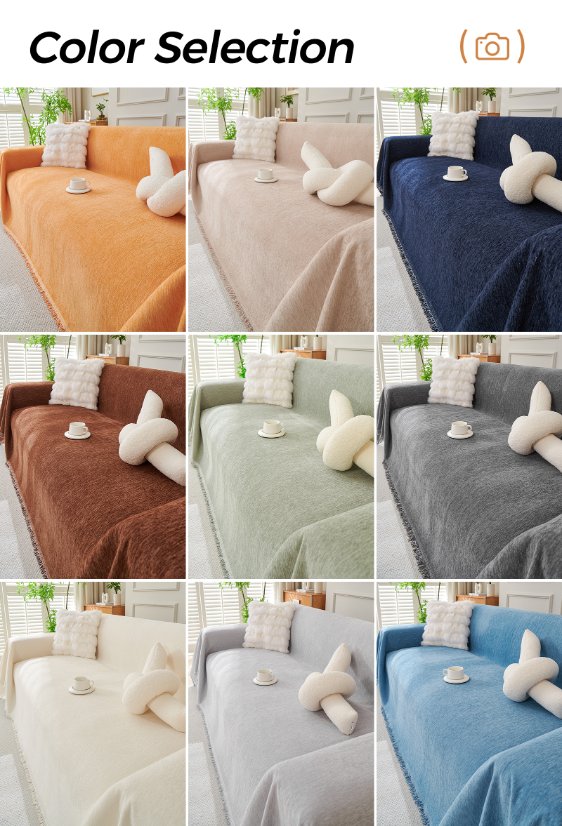 Waterproof Sofa Covers Solid Color Sofa Throw