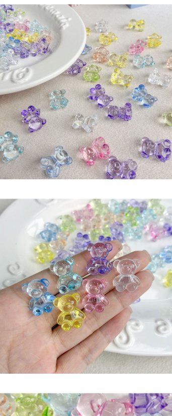 Transparent Acrylic Beads transparent bear beads