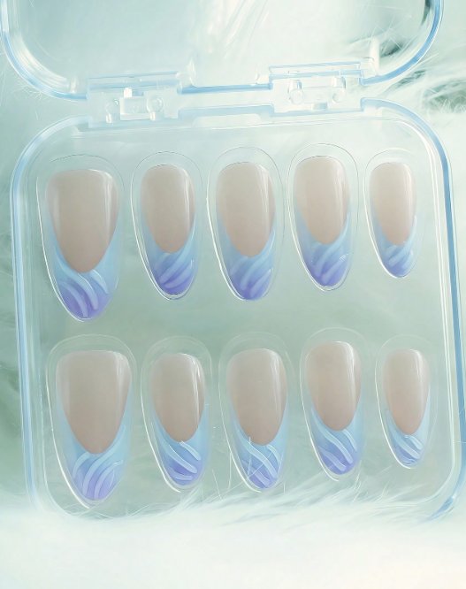 Others Purple Resin Press-On Nails