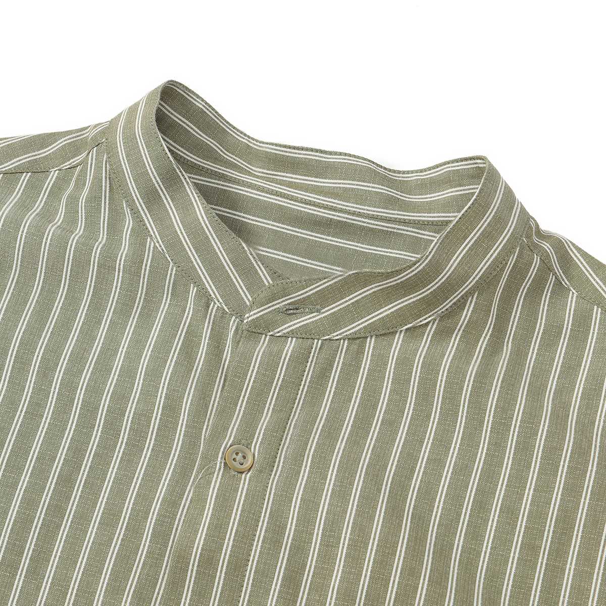 Casual Shirt Grandad Stripe Shirt