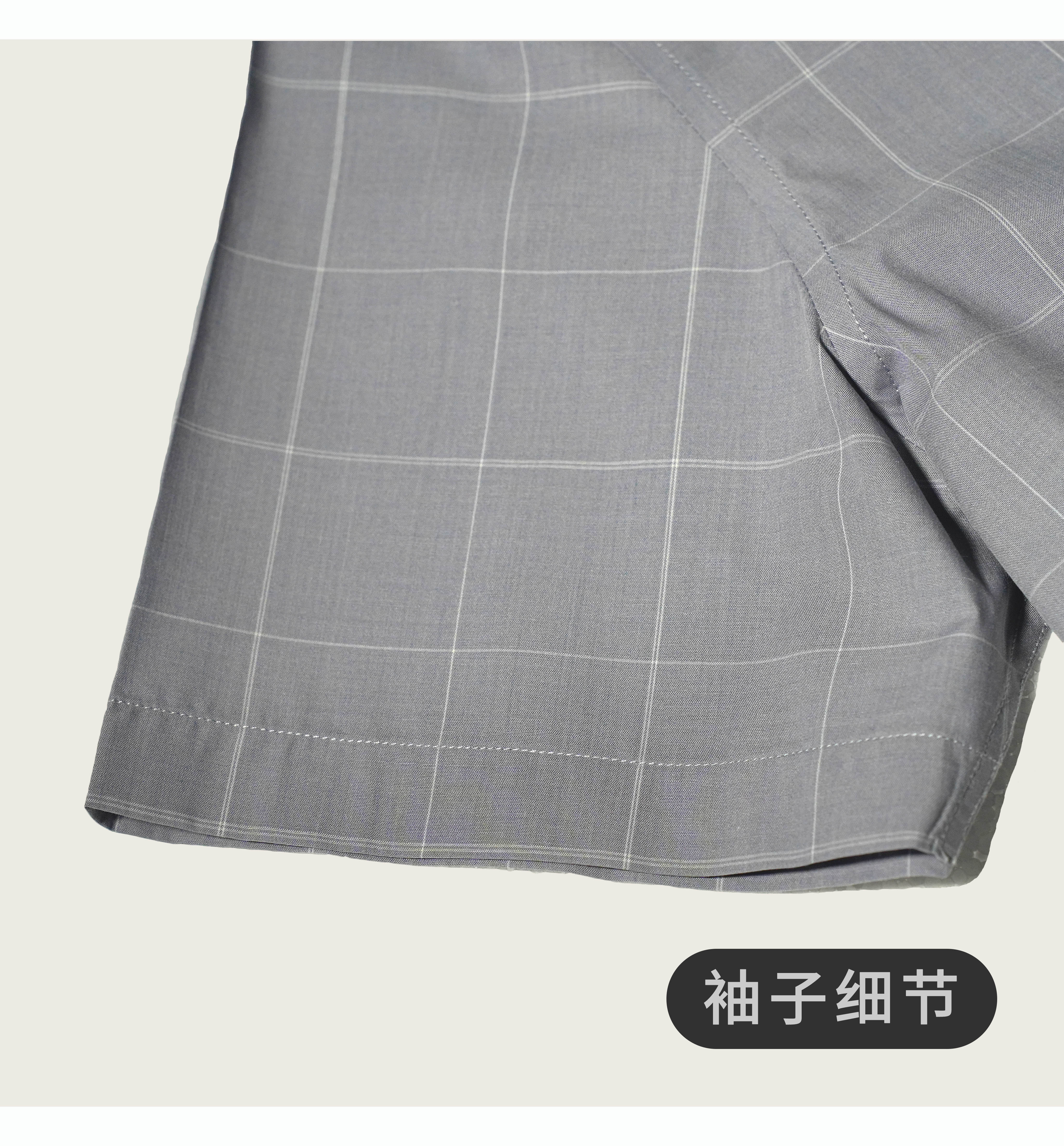 Casual Shirts Men's Short-Sleeve Casual Shirt with Large Check Pattern
