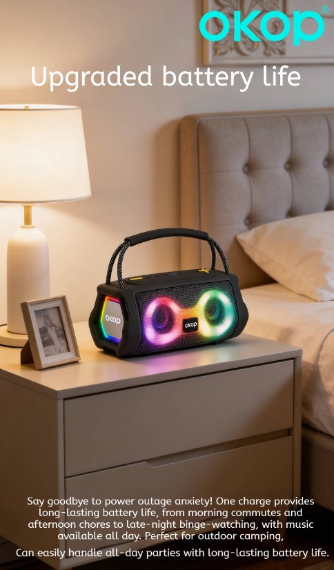 Portable Outdoor Bluetooth Speaker KP-812 Portable wireless bluetooth speaker