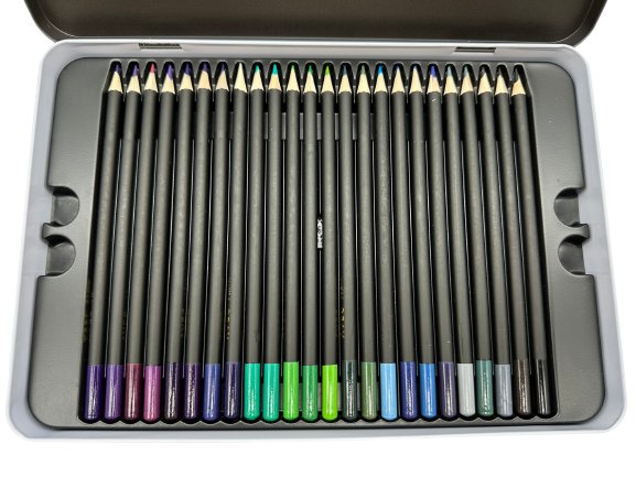 Colored pencils 48-Color Professional Colored Pencil Set – Metal Tin Box