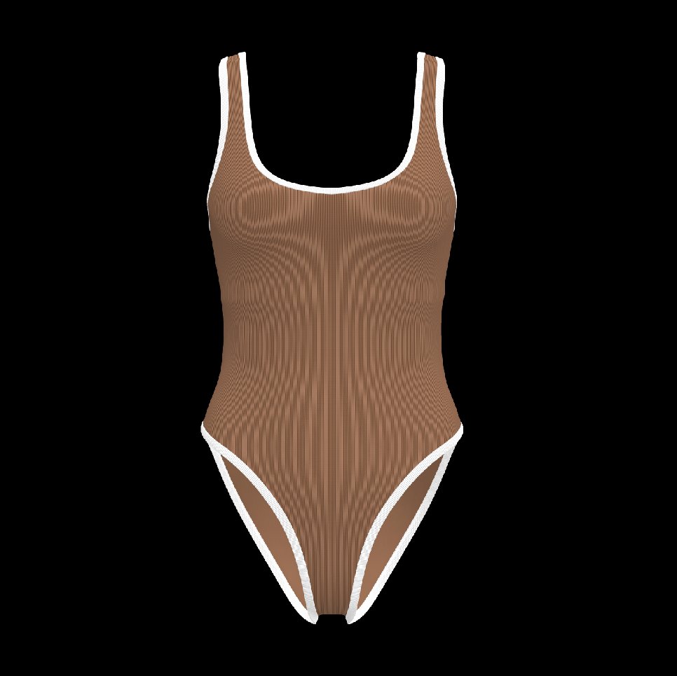 Sports Collection Retro-style athletic swimsuit