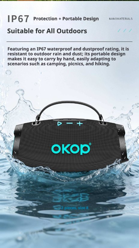 Portable Outdoor Bluetooth Speaker KP-8006 Wireless Bluetooth Speaker