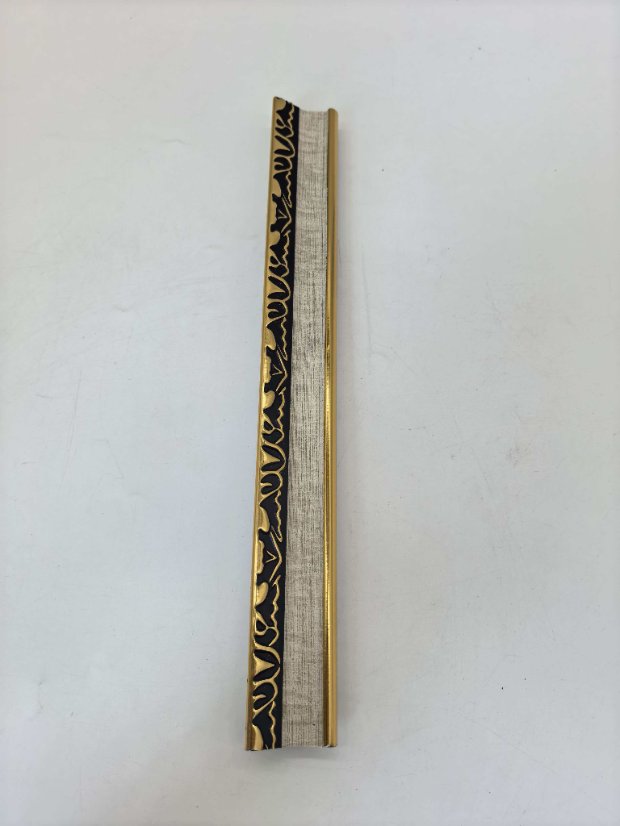 frame PS Linen Texture Gold Molding, Single-Side Flame Embossed Frame Trim