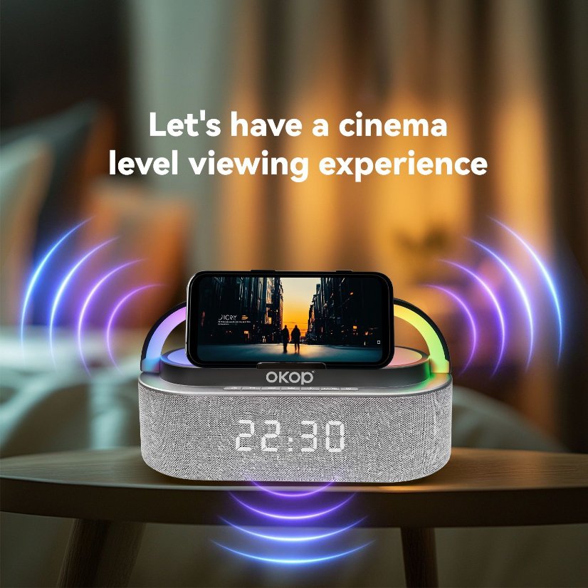 Wireless Charging Bluetooth Speaker KP-578 Wireless Bluetooth Speaker