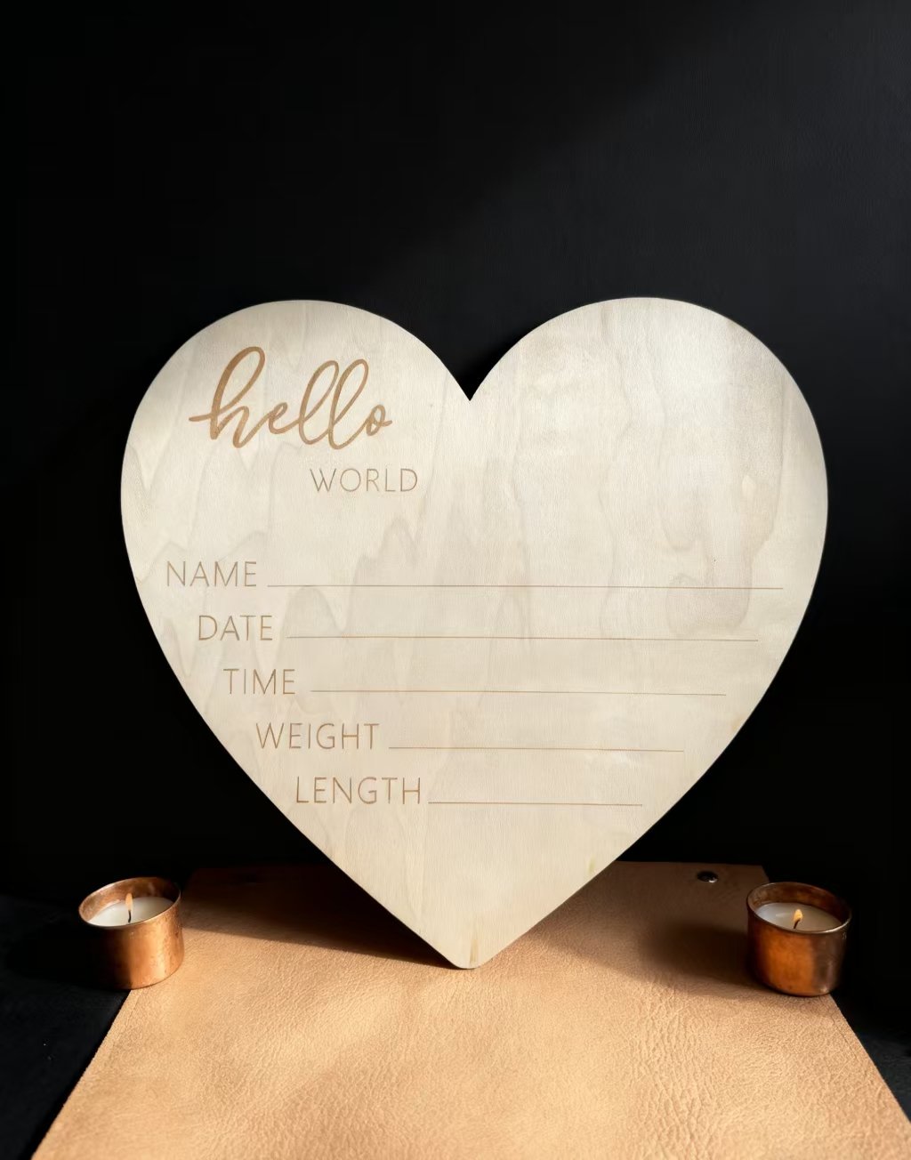 Infant Baptism Wooden Infant Commemorative Photo Frame Month Plaque Photo Display Board