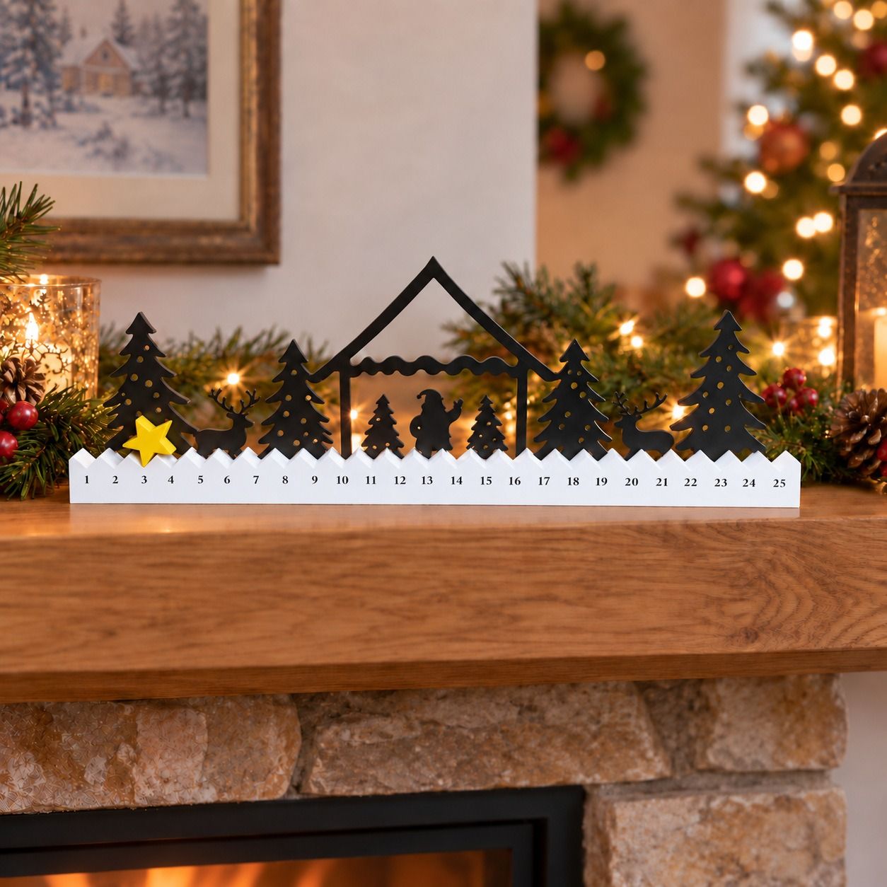 Plastic Craft Ornaments Advent calendar