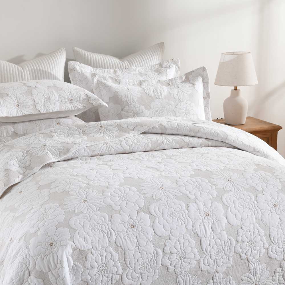 3-Piece Sets Encrypted Quilting Quilt Set Blossoms