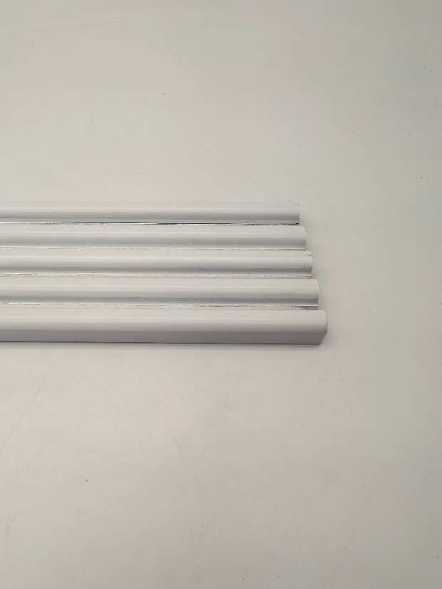 decor line PS Half-Round Fluted Molding, Concave-Convex Wave Decorative Trim