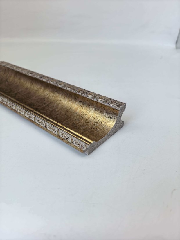 frame PS European Curved Crack Carved Molding, Narrow Vintage Antique Frame Trim