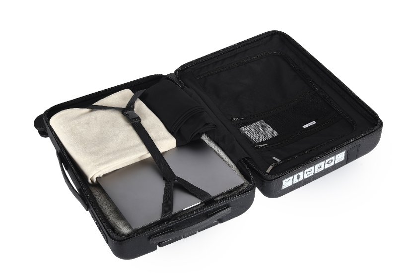 PC Material PC 923 Leather‑Textured, Black Aluminum‑Frame