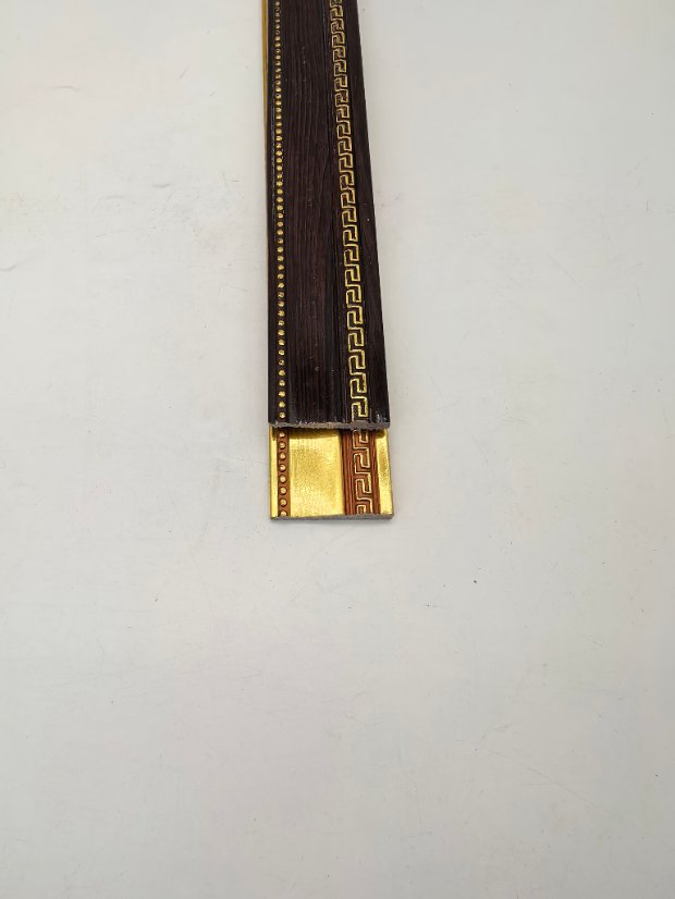 decor line PS Greek Key Bead Gold Foil Molding, Chinese Style Photo Frame Trim
