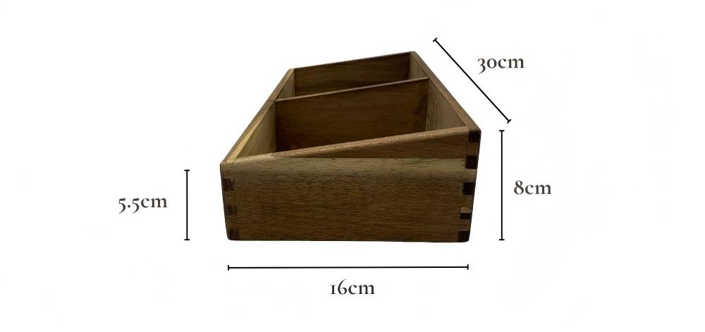 Desktop Storage Beveled-Edge Mortise-and-Tenon Storage Box
