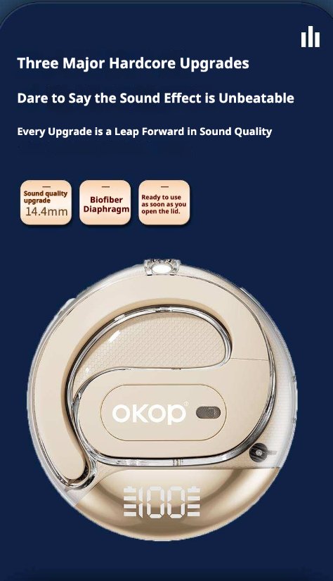 TWS Earbuds KP-207 Wireless Bluetooth OWS Ear-Hook Earphones