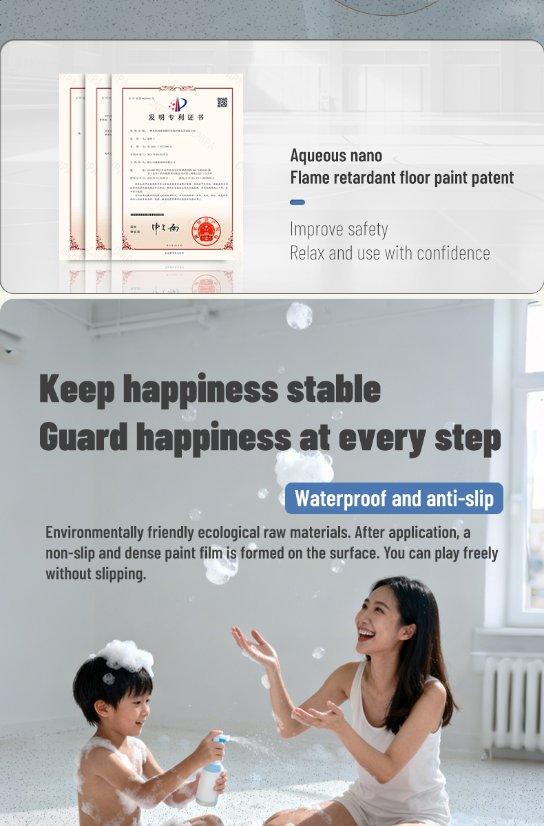 Solvent-free coatings Epoxy Colored-Sand Self-Leveling Flooring