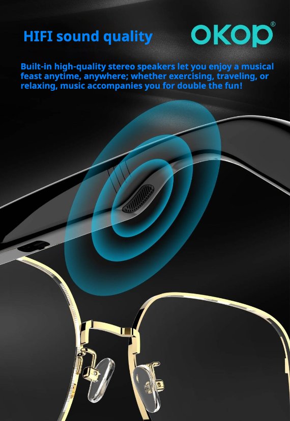 Smart glasses KP-Y103 Smart bluetooth glasses