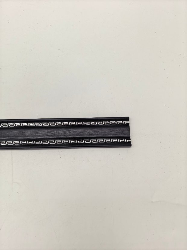 decor line PS Chinese Style Molding With Hui Pattern Inlay, Minimalist Groove Frame Trim