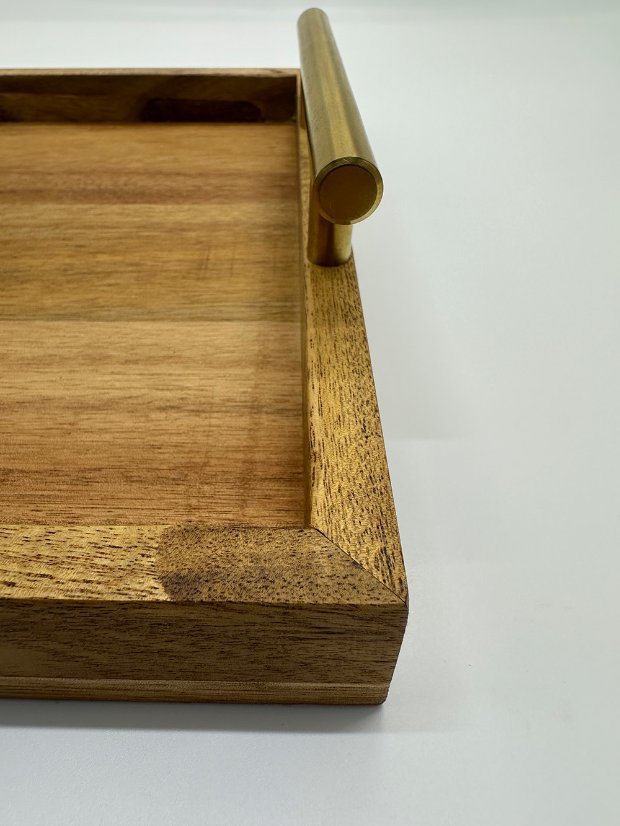 Handle Tray Brass Handle Serving Tray | Custom Sizes Available