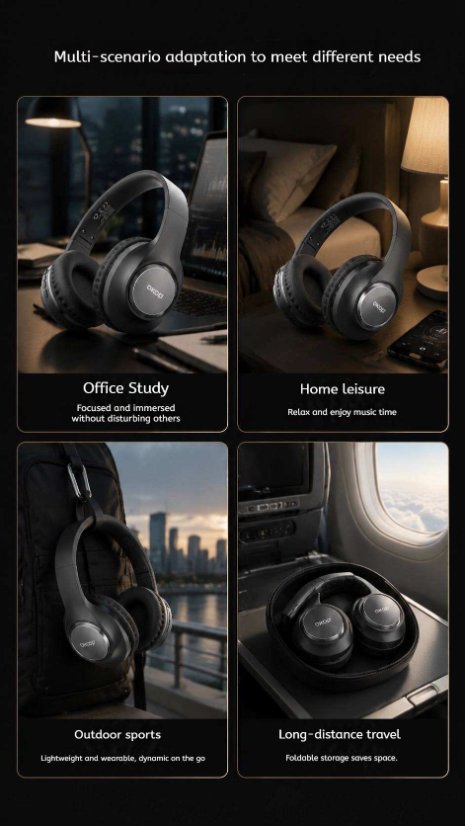 Over-Ear Headphones KP-H110 Wireless Bluetooth Speaker