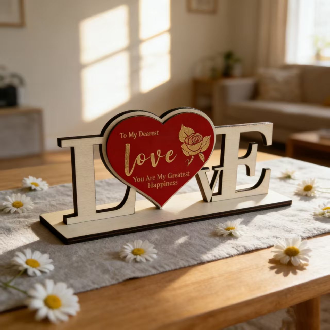 Holidays, gifts Valentine's Day Gift Wooden Ornament Anniversary Couple