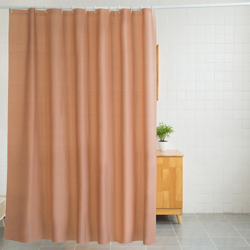 Solid Color PEVA Shower Curtain Thickened Solid Color Shower Curtain
