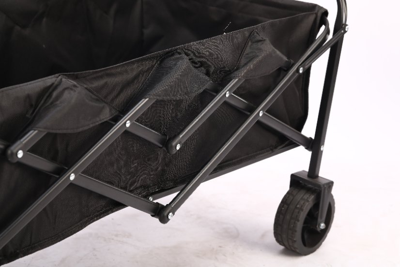 Outdoor utility wagon 7-inch Heart-Cross Black Rear Rack