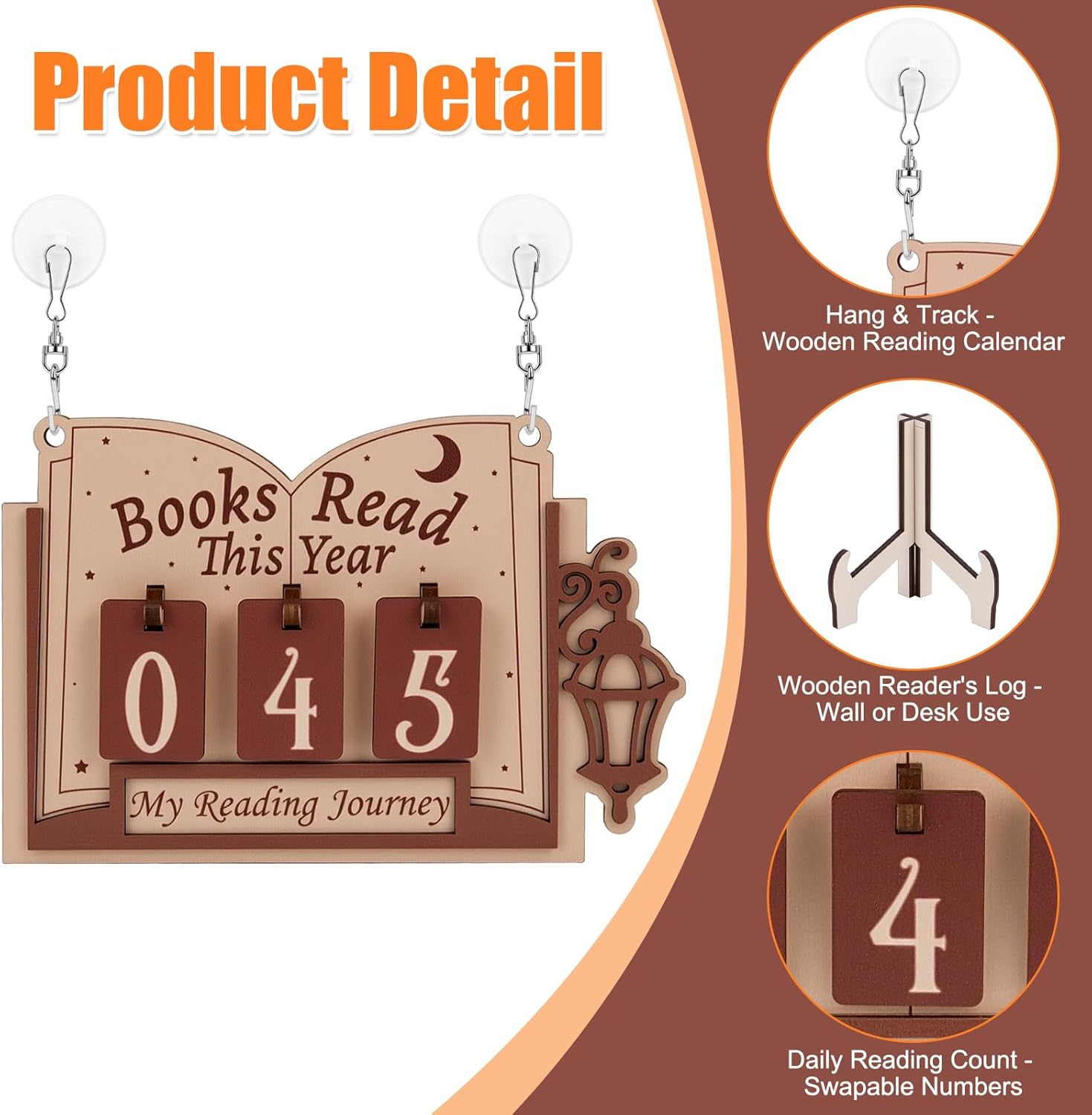 Holidays, gifts Wooden Bookshelf Decoration Wall Hanging