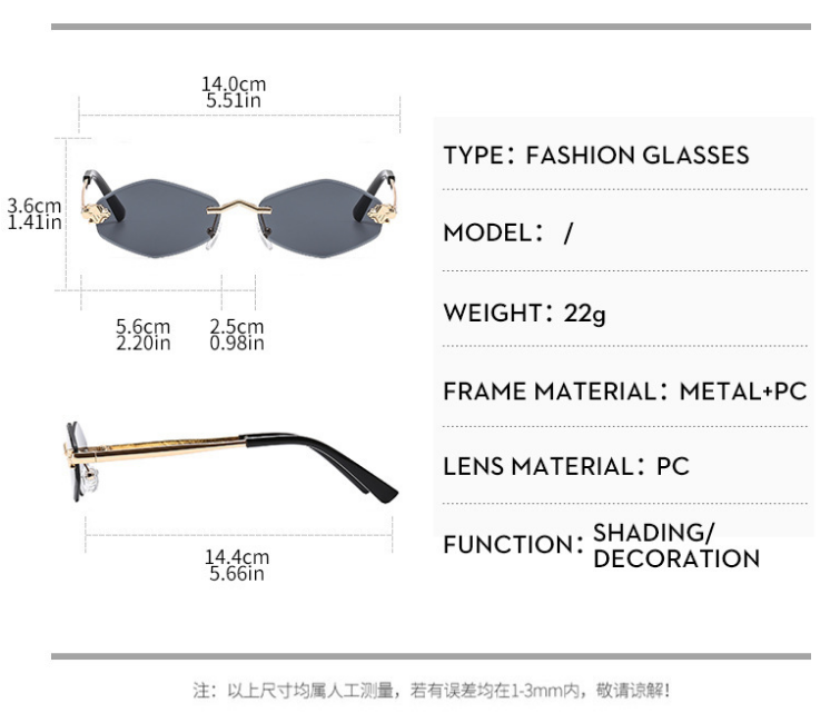 Punk-style sunglasses 7003