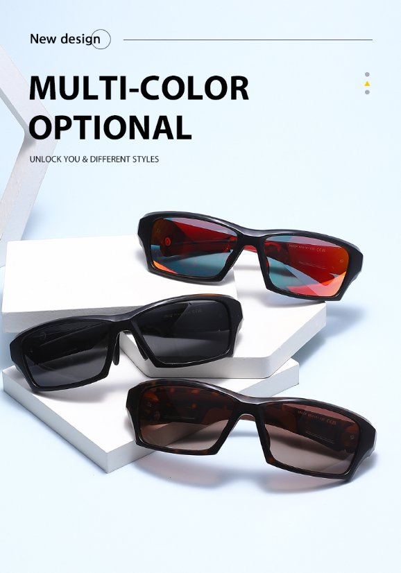 Sports Sunglasses 3652 Polarized TR90 Sport-Casual Sunglasses