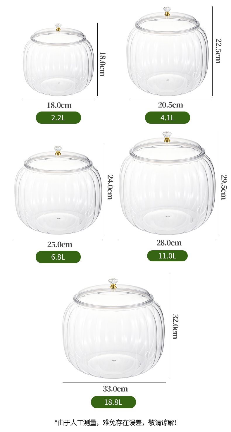 Pumpkin-shaped airtight jar Pumpkin‑Shaped Airtight Jar 8011-8017