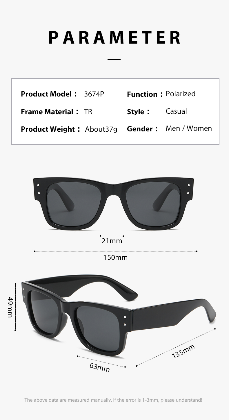 Casual Sunglasses 3674 Polarized Casual Sunglasses