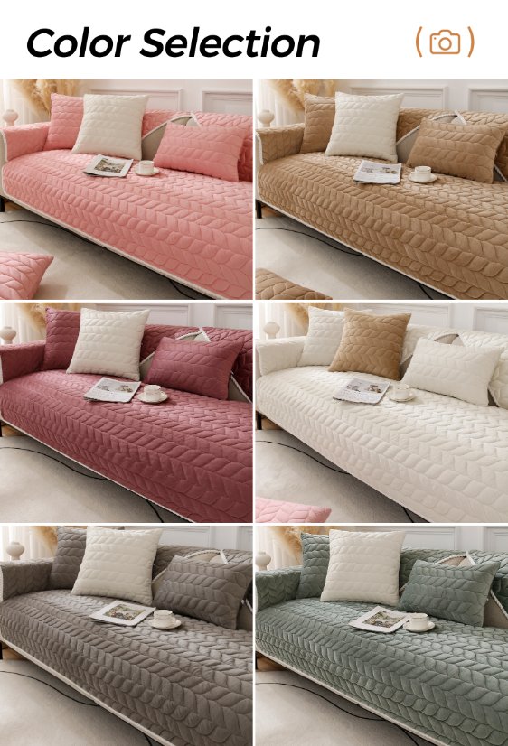 Plush sofa cushion Crystal Velvet Sofa Cushion