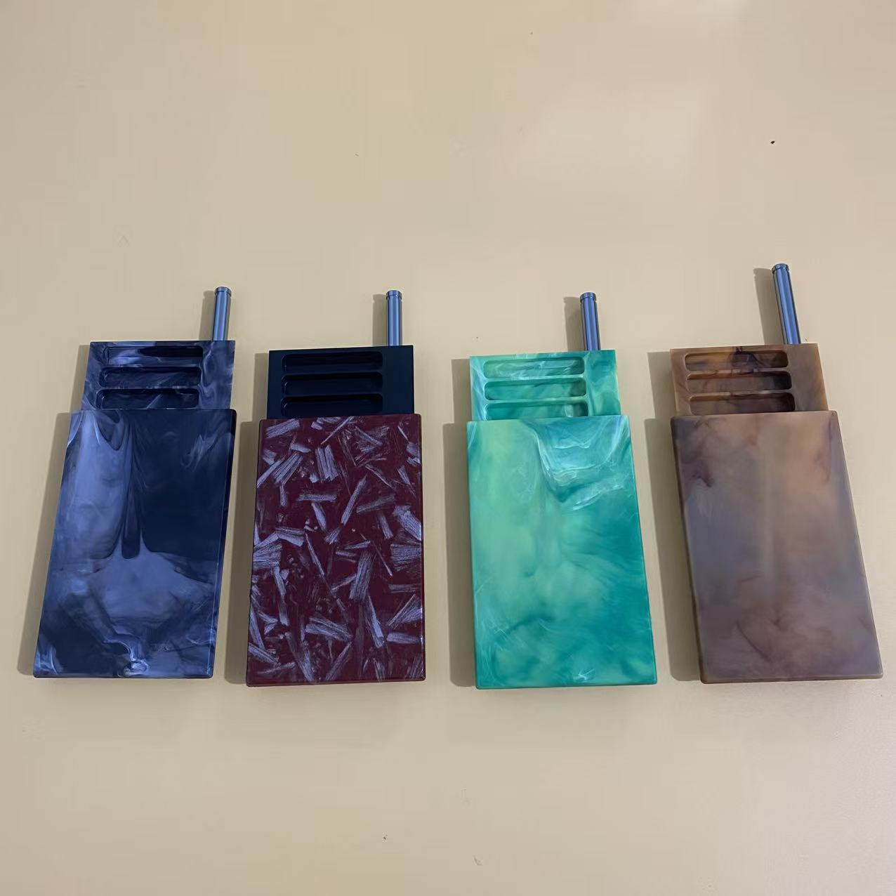 Slide-Case Storage Stone‑Texture Sliding Storage Box