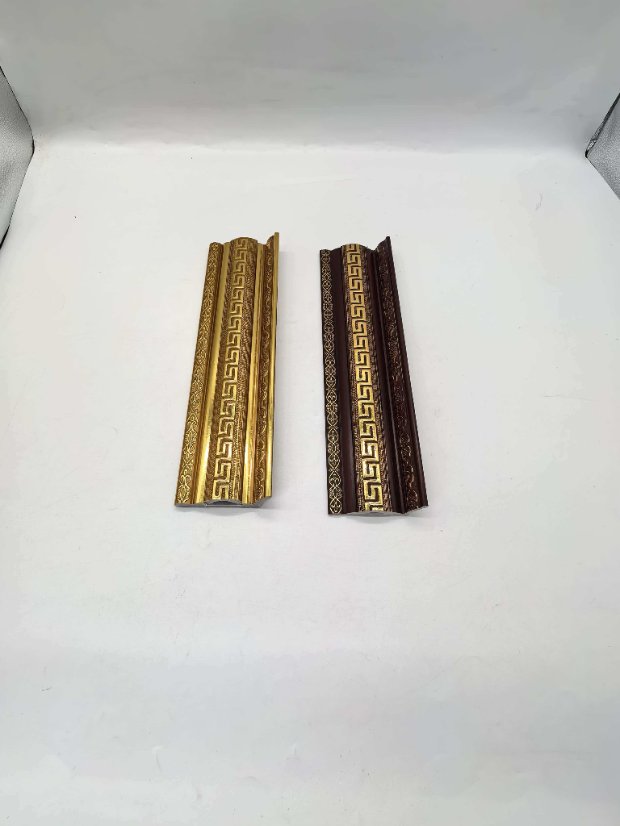 cornice PS Chinese Hui Pattern Crown Molding, Gold Embossed Ceiling Corner Line