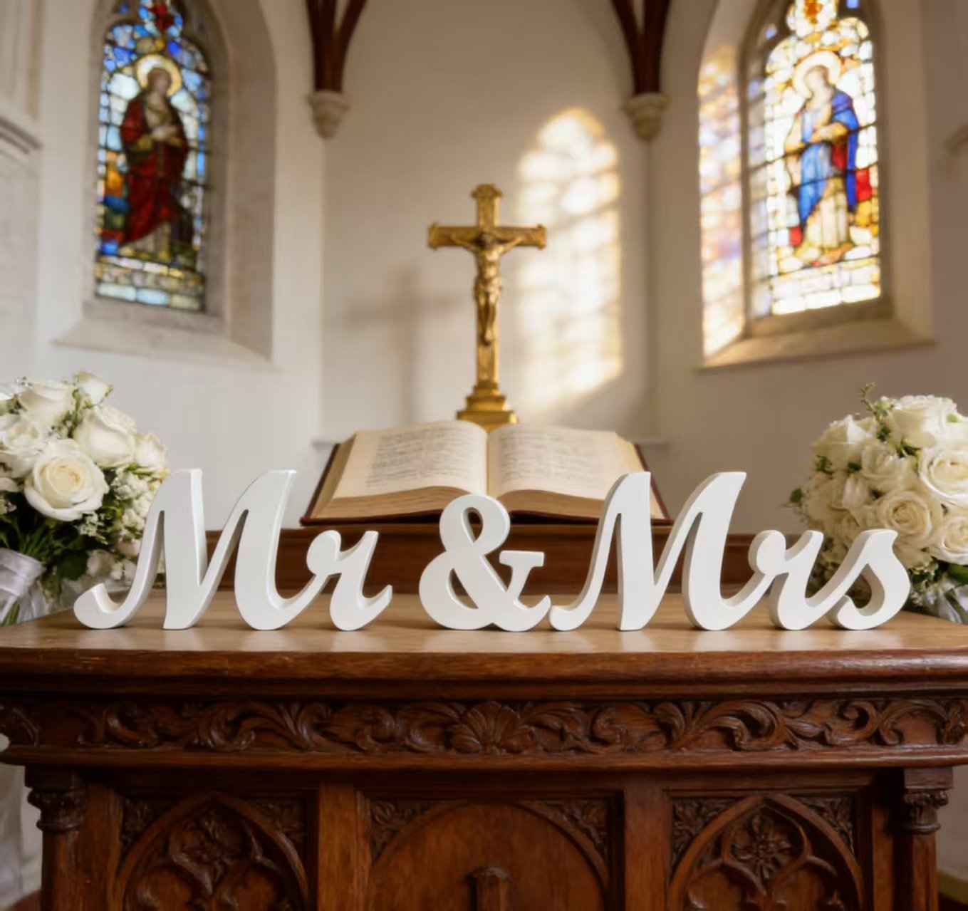 Wedding Supplies Mr & Mrs Uppercase English Letters Wedding Props